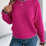 Verity - Elegancki Sweter w Paski