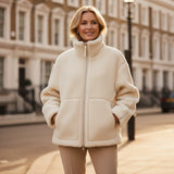 Olivia - Miękka kurtka z pluszu