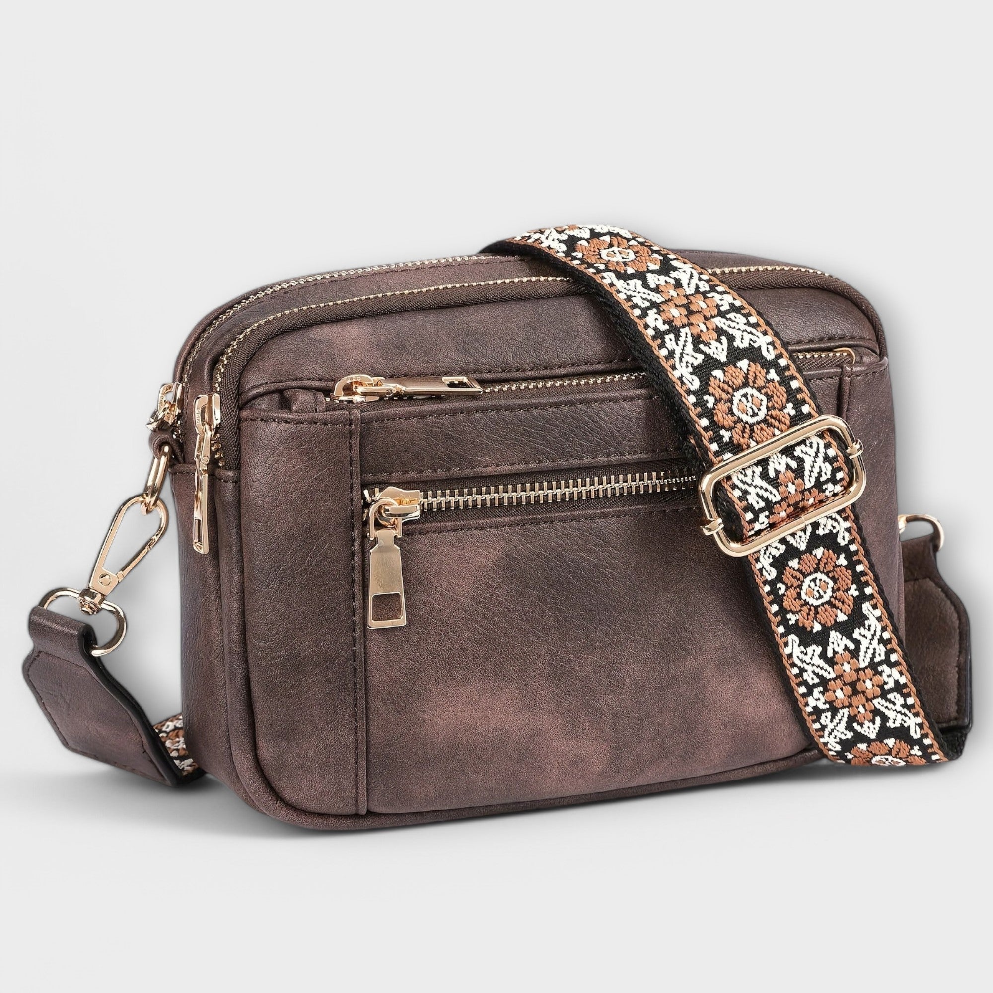Lora. - Torba crossbody z wegańskiej skóry