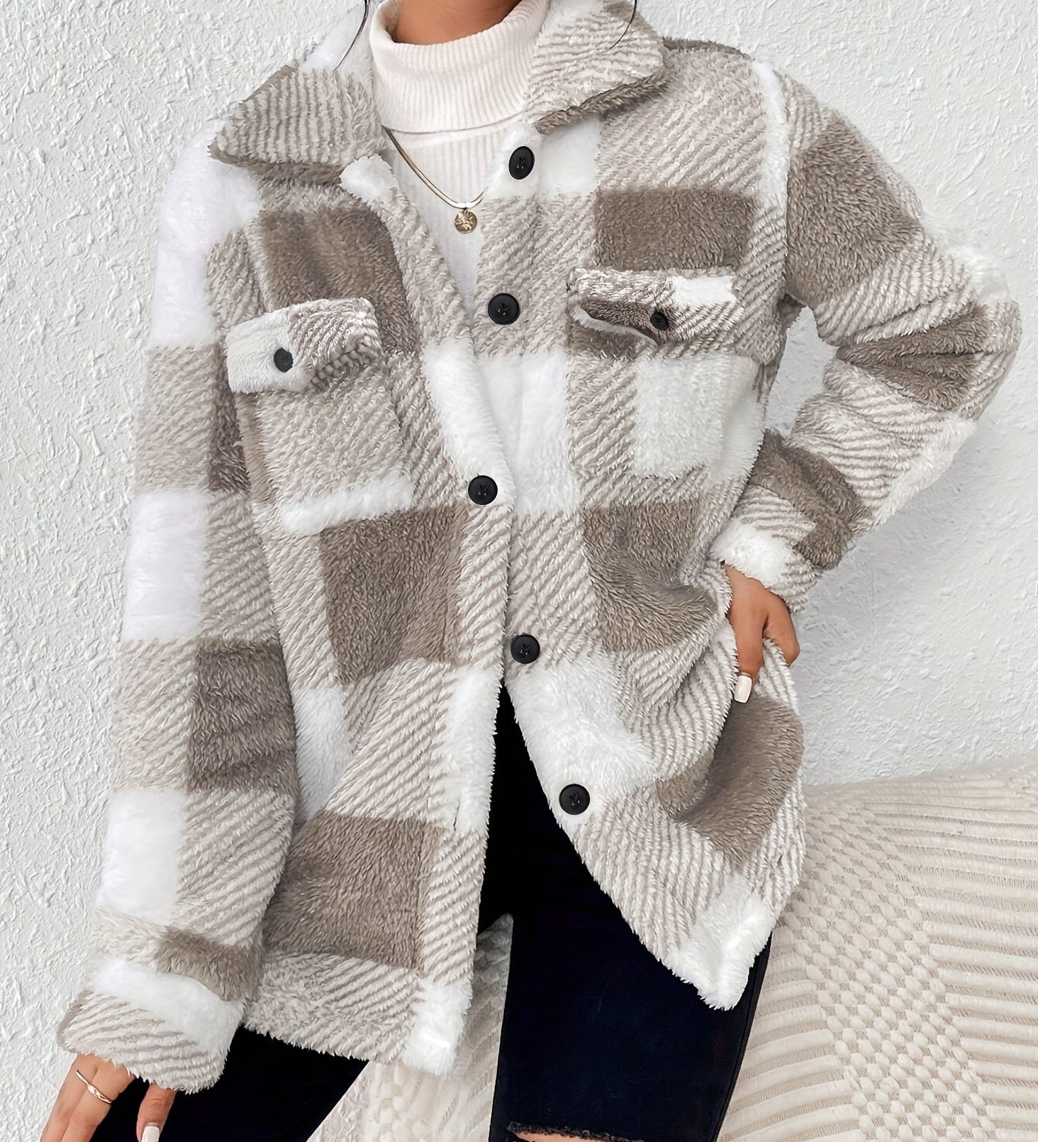 Lily – Miękka pluszowa kurtka